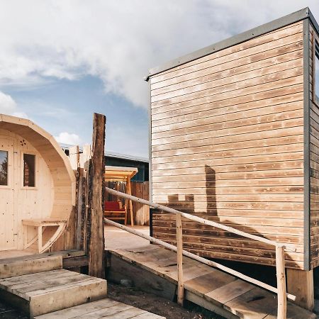 Idyllisches Tiny House Mit Sauna Löbau Esterno foto