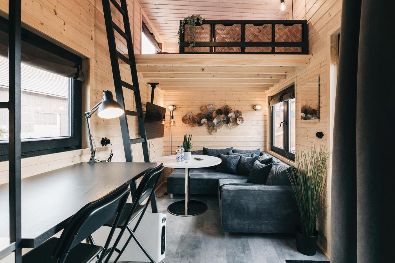 Idyllisches Tiny House Mit Sauna Löbau Esterno foto