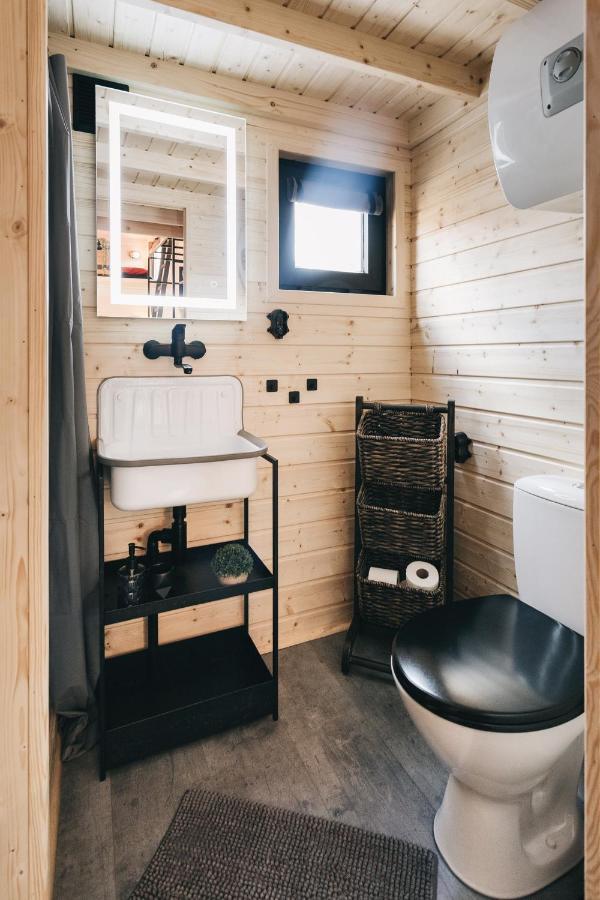 Idyllisches Tiny House Mit Sauna Löbau Esterno foto