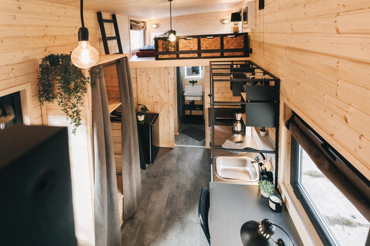 Idyllisches Tiny House Mit Sauna Löbau Esterno foto
