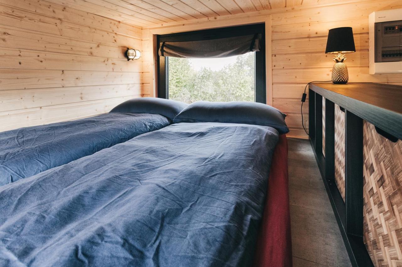 Idyllisches Tiny House Mit Sauna Löbau Esterno foto