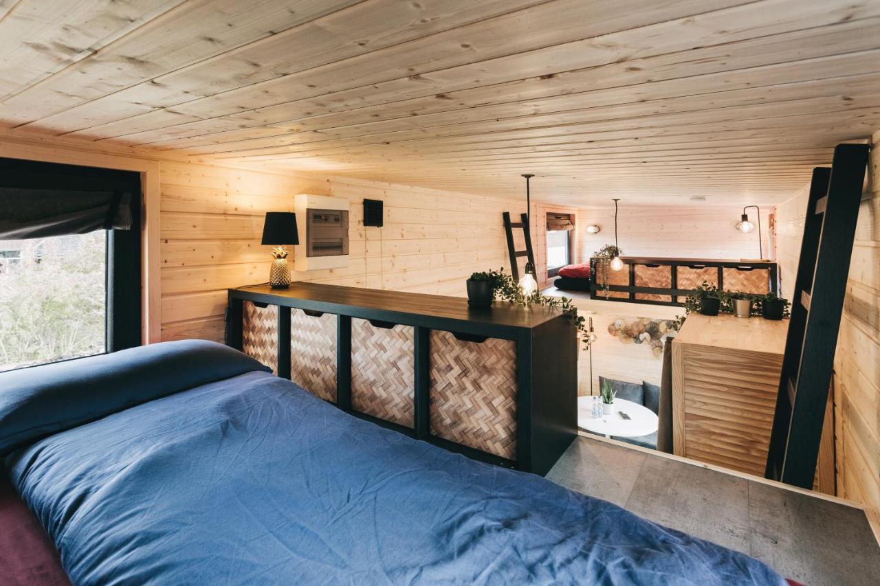 Idyllisches Tiny House Mit Sauna Löbau Esterno foto